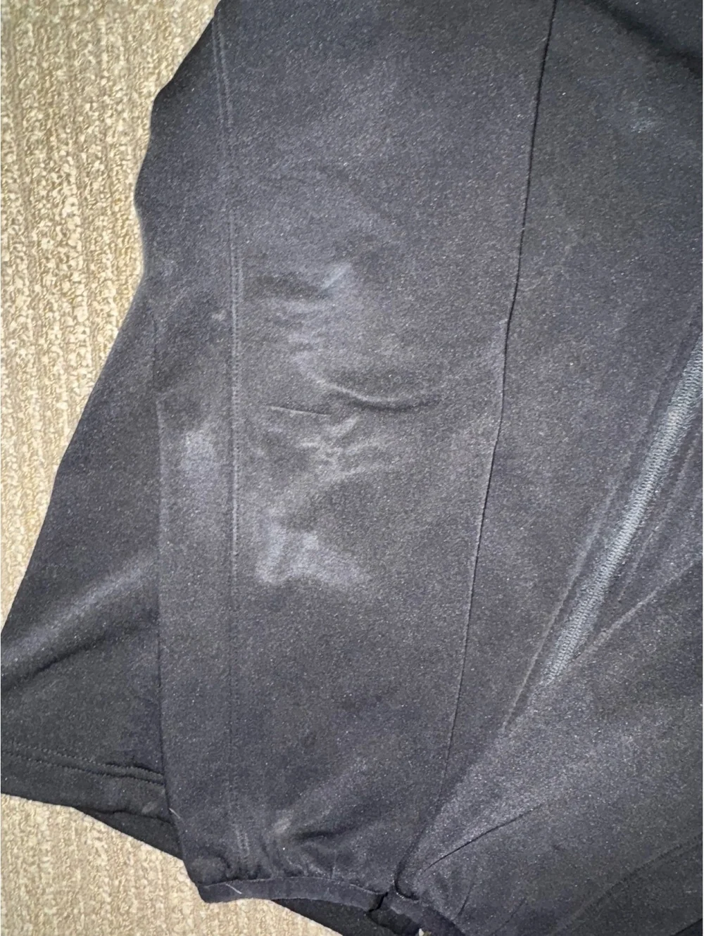 Men’s The North Face black fleece full zip light jacket size Medium